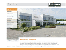 Tablet Screenshot of heimer.de